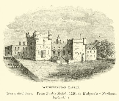 Witherington Castle  af English School