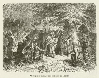 Witikind ruft seine Sachsen zu den Waffen von English School