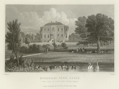 Wivenhoe Park, Essex, sædet for generalløjtnant States Rebow af English School