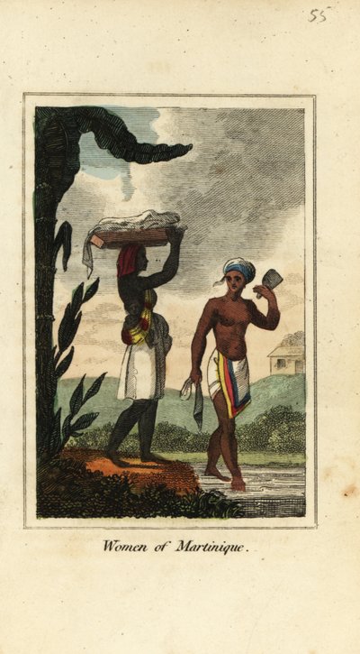 Kvinder fra Martinique, Antiller, Vestindien af English School