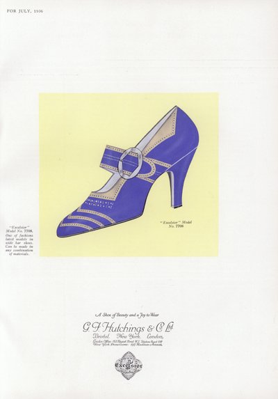 Reklame for damesko, 1930