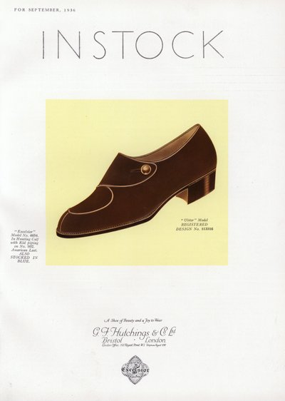 Reklame for damesko, 1930