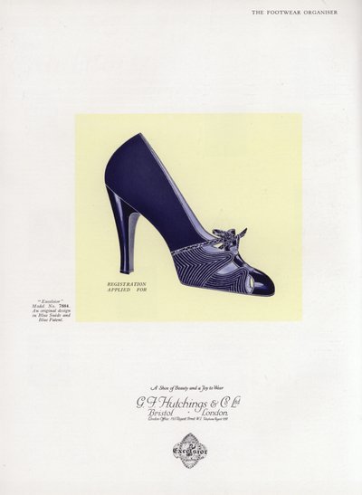 Reklame for damesko, 1930
