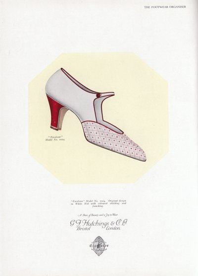 Reklame for damesko, 1930