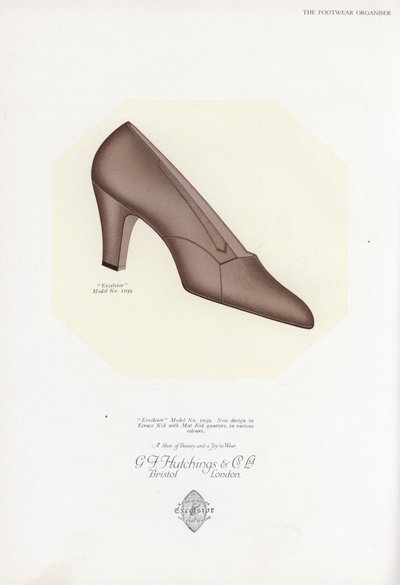 Reklame for damesko, 1930