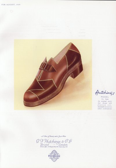 Damenschuhwerbung, 1930er Jahre von English School