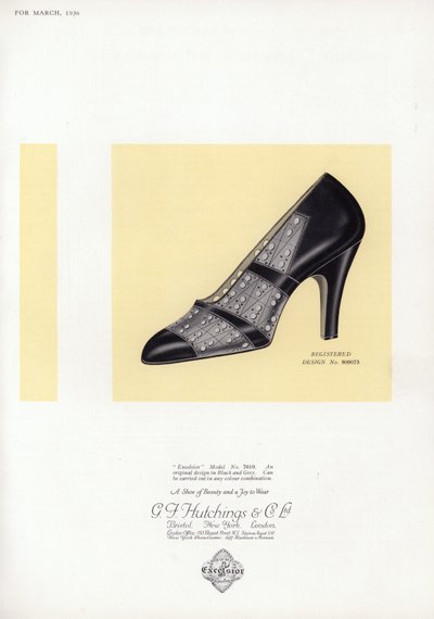 Reklame for damesko, 1930