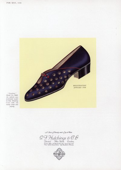 Reklame for damesko, 1930