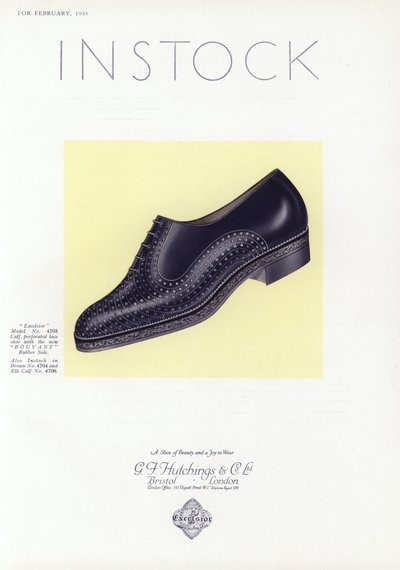 Reklame for damesko, 1930