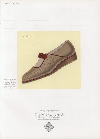 Reklame for damesko, 1930