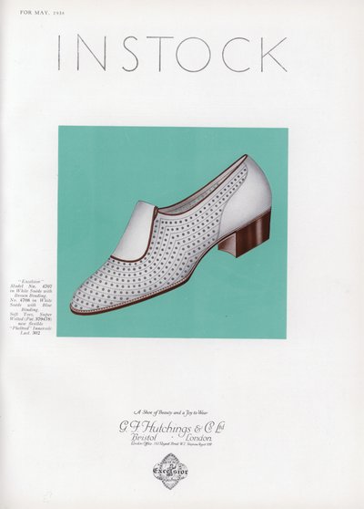 Reklame for damesko, 1930