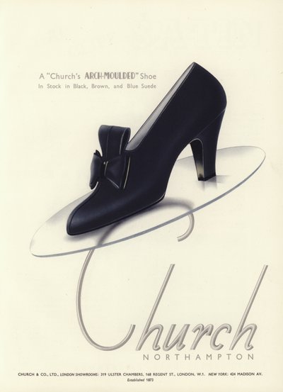 Reklame for damesko, 1930