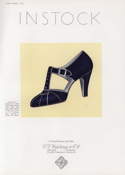 Reklame for damesko, 1930