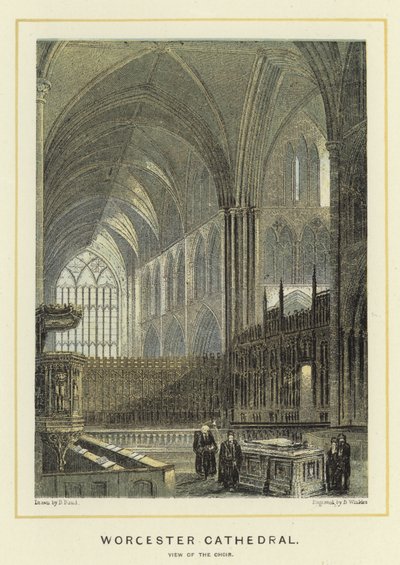 Worcester Cathedral, udsigt over koret af English School