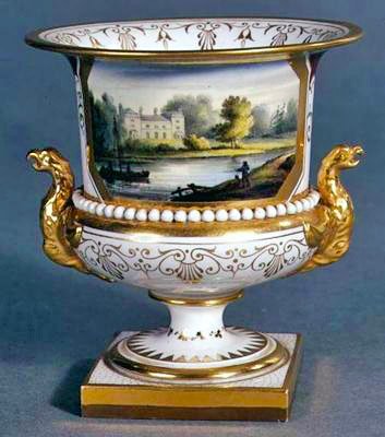 Worcester vase fra Flight, Barr and Barr, ca. 1830-35 (keramik) af English School
