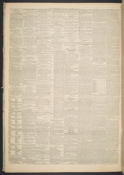 Worcestershire Chronicle, 20. september 1871 (avispapir) af English School
