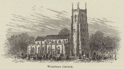 Worstead Church (gravering) af English School