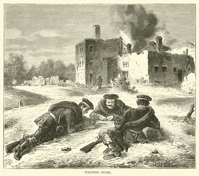 Skriver hjem, september 1870 af English School