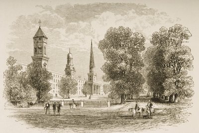 Yale College, New Haven, ca. 1870, fra 