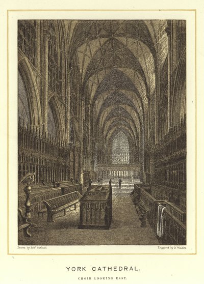 York Cathedral, kor ser mod øst af English School