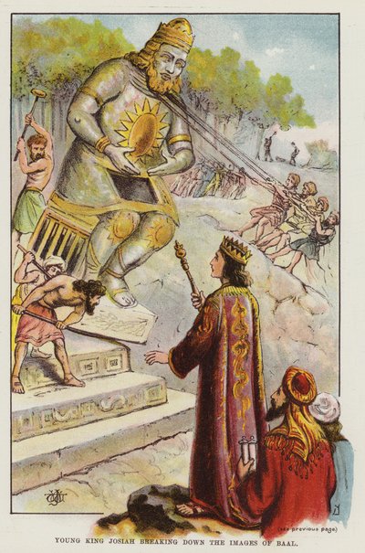 Ung kong Josiah nedbryder billederne af Ba