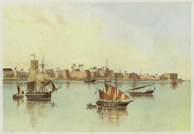 Zanzibar from the sea  af English School