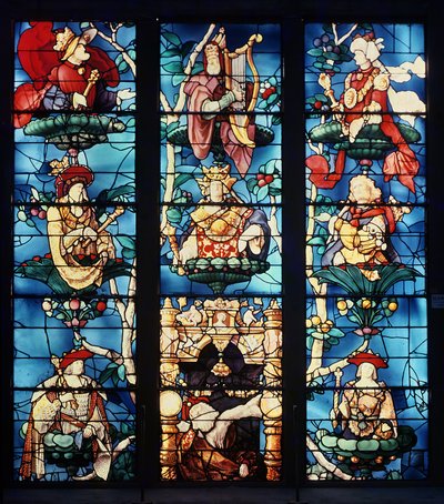 Isajstræet, 1522-24 (glasmaleri) af Engrand Leprince
