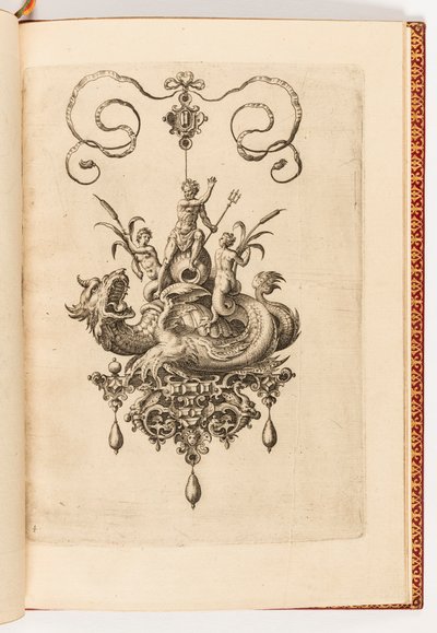 Print, plade 4, fra Bubbles Kunstig arketype del to (vedhæng, øreringe osv. Design af den dygtigste natur, del to) af Engraved by Adriaen Collaert