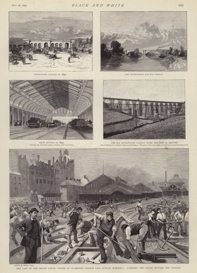 The Great Western Railway (GWR) (litho) af Enoch Ward