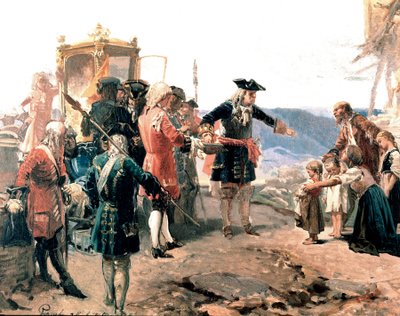 Hertugen Vittorio Amedeo II af Savoyen i Carmagnola, detalje (maleri af Enrico Gamba