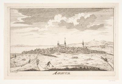 Prospekt af Århus af Erasmus Sigismund Resch