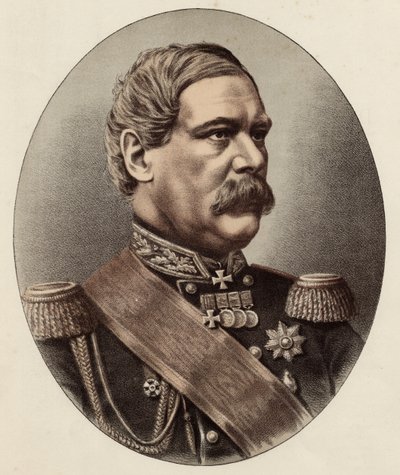 General Francis Edward Todleben (farve litho) af Eraun and Cie