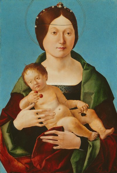 Jomfru og barn, 149096. af Ercole de