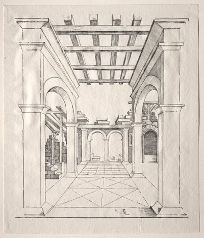 En Portico. af Erhard Schon
