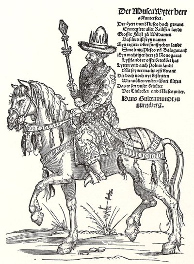 Portræt af storprins Vasili III Ivanovich af Moskva 1479-1533 af Erhard Schon