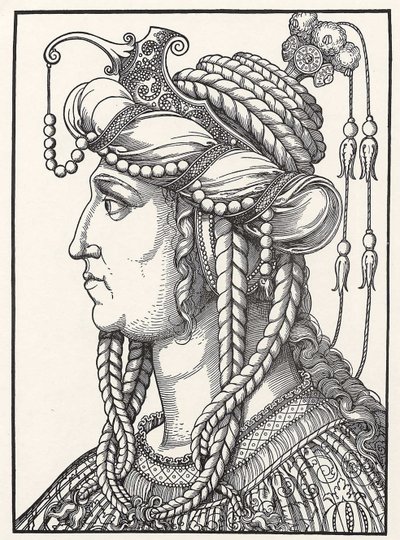 Portræt af Suleiman den Storslåedes hustru af Erhard Schon