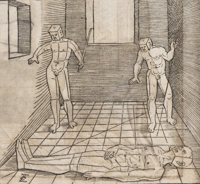 Bestemmelse af løjernes proportioner og position, 1538. af Erhard Schon