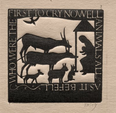 Dyr alle: Hvem var de første til at græde Nowell? af Eric Gill