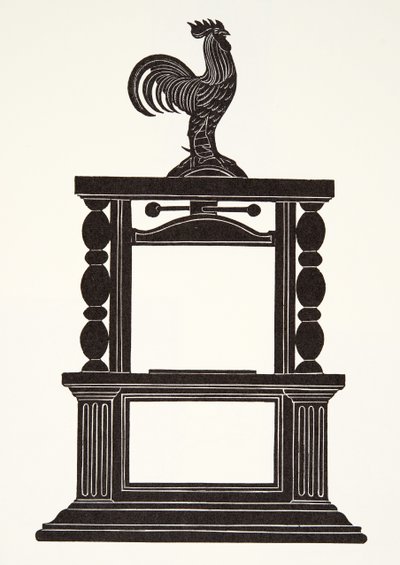 Hane og trykkeriet af Eric Gill