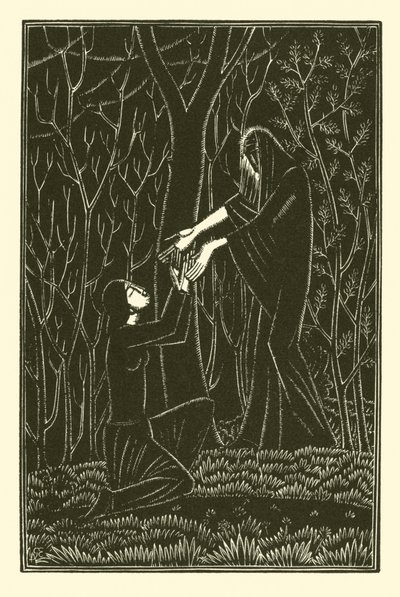Death And The Lady (litho) af Eric Gill