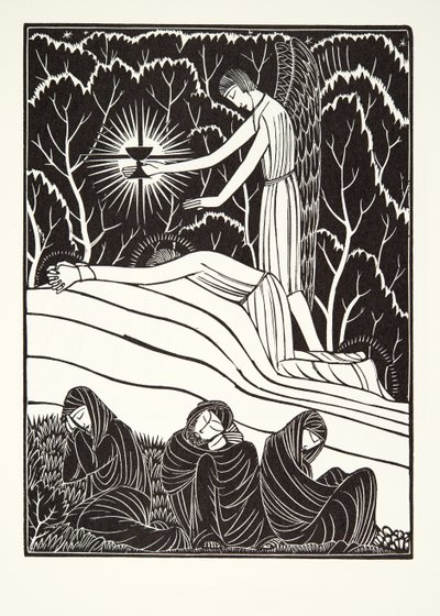 Kvalen i haven af Eric Gill