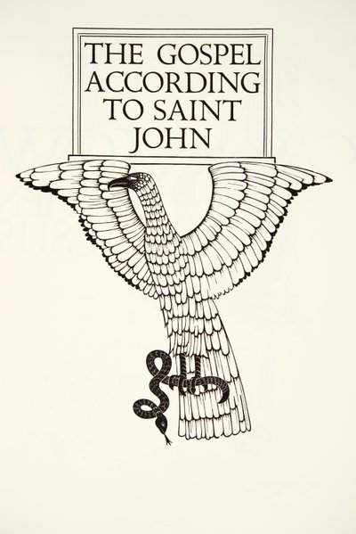 The Eagle of St.John af Eric Gill