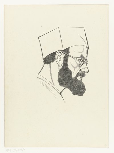 Selvportræt af Eric Gill