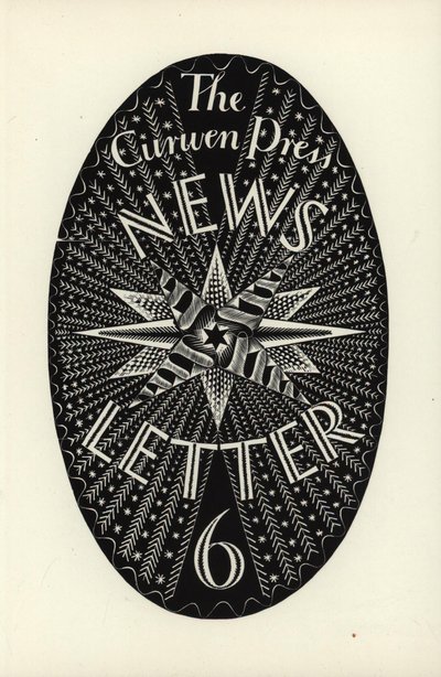 Design til The Curwen Press News-Letter, nummer 6, 1934 (træsnit) af Eric Ravilious