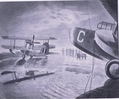 Morning on parade, fra British Adventure udgivet af Collins, 1947 af Eric Ravilious