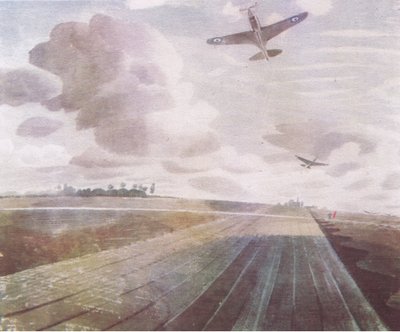 Runway perspective, 1941, fra British Adventure udgivet af Collins, 1947 af Eric Ravilious