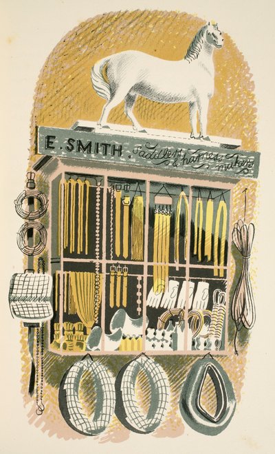 Saddler and Harness Maker, illustration fra 