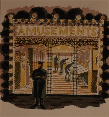 The Amusement Arcade, trykt af Curwen Press, fra 