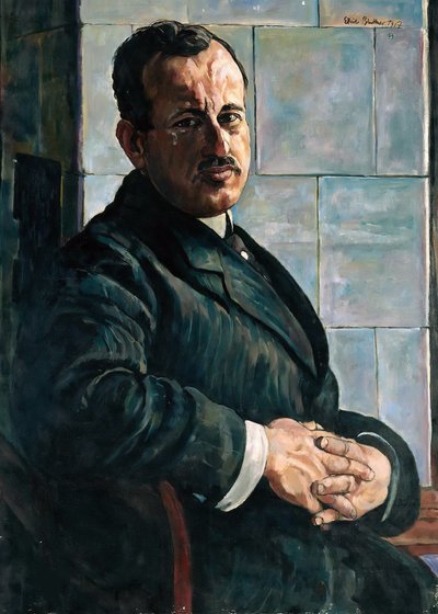 Portræt af Georg Hermann 1871-1943, 1917-1918. af Erich Büttner
