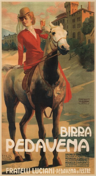 Pedavena-øl, 1900-1910-tallet af Erich Erler
